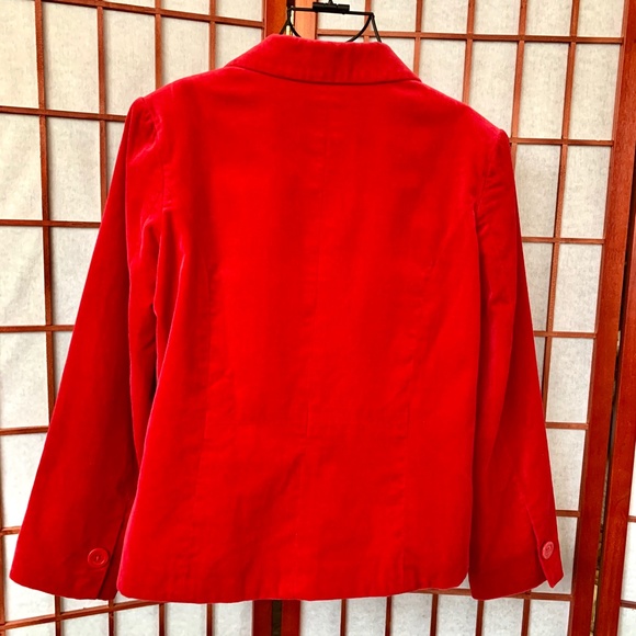 Studio Works Vintage Petite Cherry Velvety Blazer - Picture 4 of 7